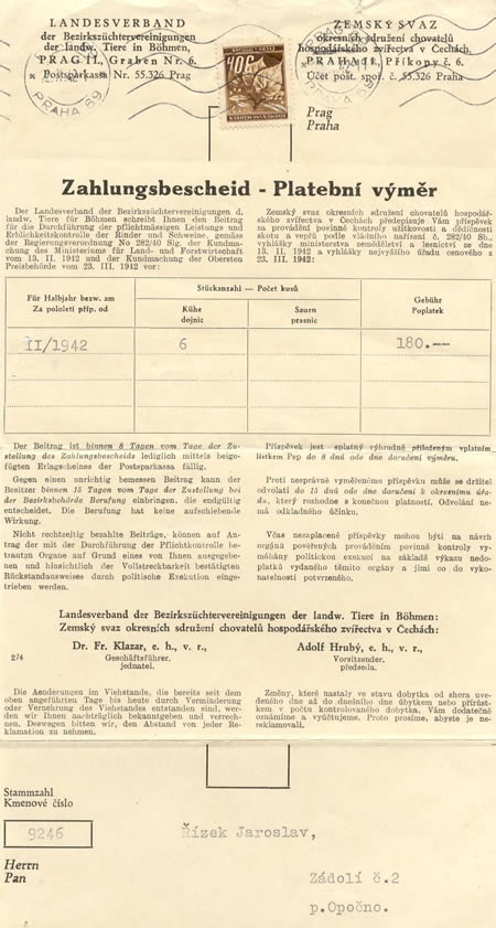 Zajímavé celistvosti Protektorátu Zajímavé celistvosti Protektorátu
