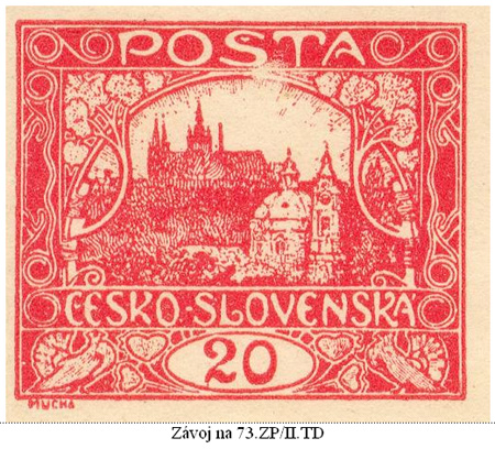 Závoje a světliny na známkách emise HRADČANY Závoje a světliny na známkách emise HRADČANY
