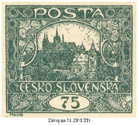Závoje a světliny na známkách emise HRADČANY Závoje a světliny na známkách emise HRADČANY
