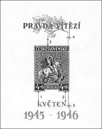 Zpravodaj 2/2003: Dvacátá čtvrtá deska aršíku Květen 1946 Zpravodaj 2/2003: Dvacátá čtvrtá deska aršíku Květen 1946