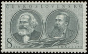 1. máj 1953 - Marx a Engels