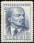 25. výročí úmrtí V. I. Lenina - 5 Kčs šedomodrá