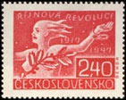 30. výročí Velké říjnové socialistické revoluce - 2,40 Kčs červená