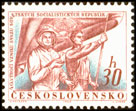 40. výročí vzniku SSSR - kosmonaut a dělník