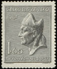 950. výročí smrti sv. Vojtěcha - 1,60 Kč šedá