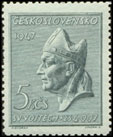 950. výročí smrti sv. Vojtěcha - 5 Kčs šedozelená