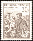 Den československé armády - voják s rodinou