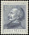 Josef Mánes - 1,50 Kčs šedomodrá