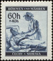 Německý červený kříž (2. vydání) - 60h+40h modrá