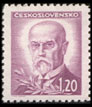 Portréty - T. G. Masaryk - 1,20 červenofialová