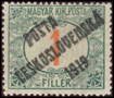 Pošta československá 1919 - Doplatní známky z let 1915 - 1918 - 1 f zelená