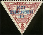 Pošta československá 1919 - Spěšné známky pro tiskopisy z roku 1916 - 2h hnědočervená