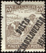 Pošta československá 1919 - Výplatní známky z let 1916 - 1918 - 20 f hnědá