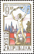 Praha - Evropské město kultury roku 2000 - Socha Vítěze u Belvederu