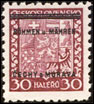 Přetiskové provizorium 1939 - 30 h fialová