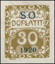 SO 1920 - Doplatní - 30 h hnědoolivová