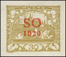 SO 1920 - Výplatní (Hradčany) - 30 h žlutá