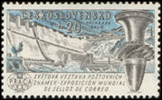 Světová výstava poštovních známek Praga 1962 - přehrada Orlík